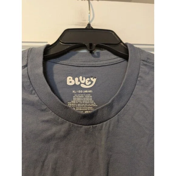Bluey Cone of Shame T-Shirt Men’s XL Blue Funny Cartoon Graphic Tee Disney - Picture 6 of 11